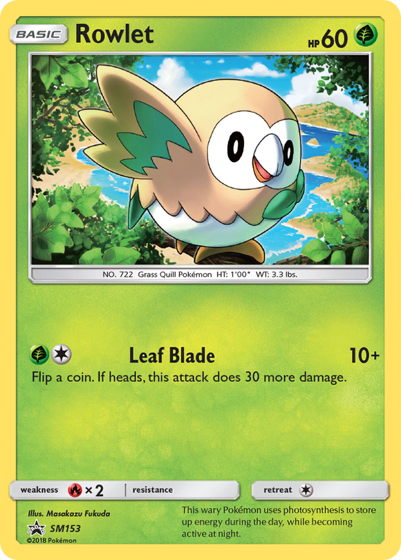 Rowlet (SM153) [Sol y Luna: promociones de Black Star] 