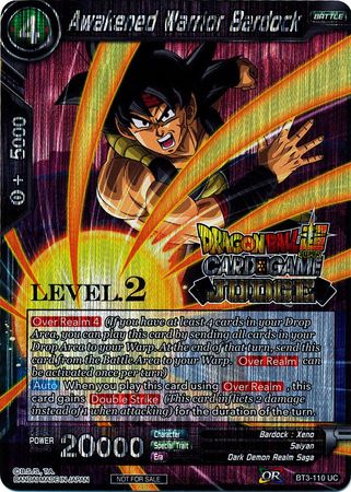Bardock, guerrero despertado (nivel 2) (BT3-110) [Tarjetas de ascenso de juez] 