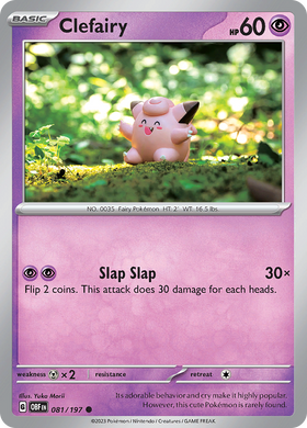 Clefairy (081/197) [Scarlet &amp; Violet: Llamas de obsidiana] 