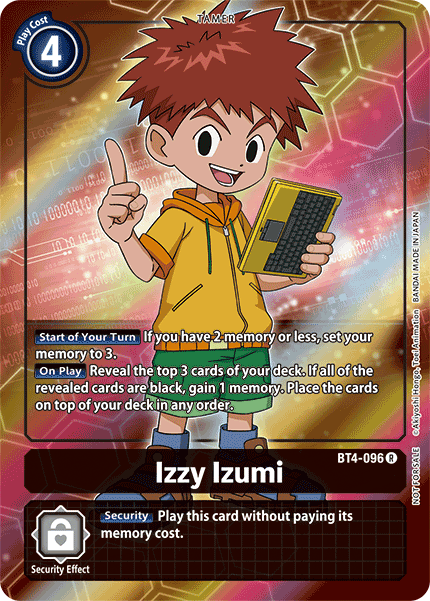Izzy Izumi [BT4-096] (Promoción Buy-A-Box) [Promociones de Great Legend] 