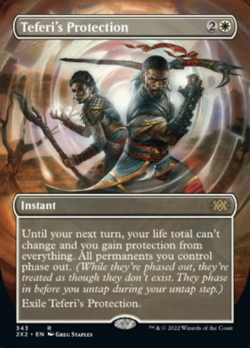 La protección de Teferi (arte alternativo sin fronteras) [Double Masters 2022] 