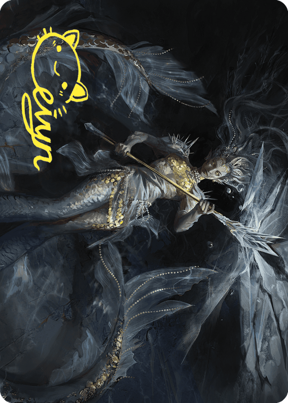 Tarjeta de arte de Sharae de las profundidades entumecidas (firma estampada en oro) [Serie de arte Wilds of Eldraine] 