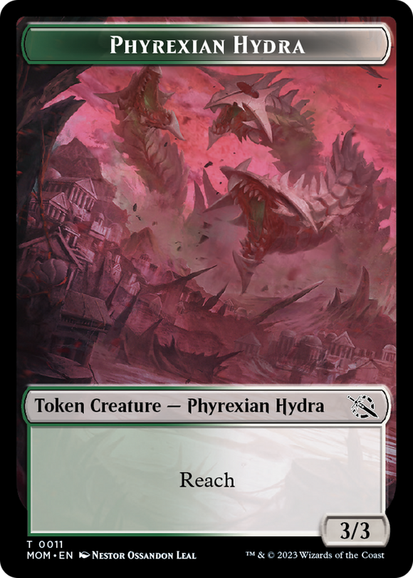 Elemental (2) // Hidra pirexiana (11) Ficha de doble cara [Fichas de Marcha de las Máquinas] 