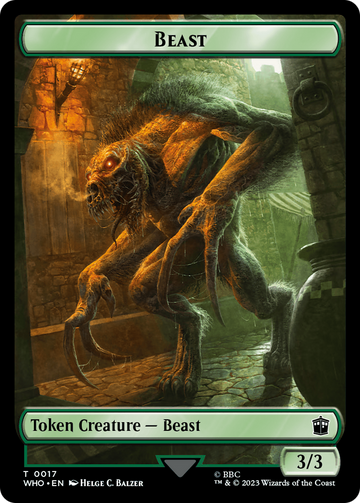 Dalek // Beast Double-Sided Token [Doctor Who Tokens] - 0