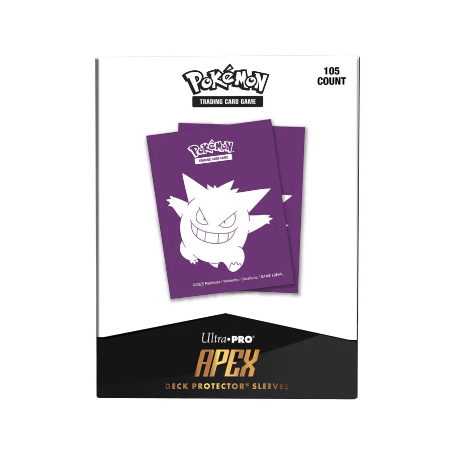 how to make pokemon card sleeves with paper Elite Gengar 105ct APEX DECK PROTECTOR® Sleeves for Pokémon