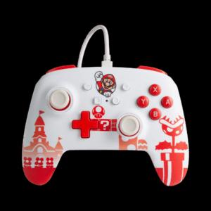 Red Fox Gaming - Hickory - Mario Red & White Wired Controller - Video Game - Nintendo Switch