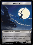 Assassin // Human Rogue Double-Sided Token [Assassin's Creed Tokens]-1