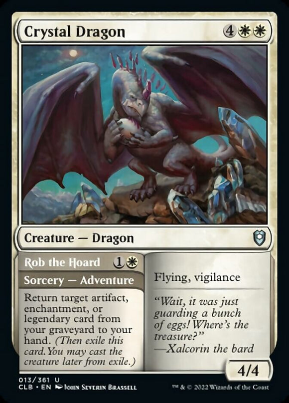 Dragón de cristal // Robar el tesoro [Commander Legends: Battle for Baldur's Gate] 