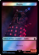 Dalek // Mark of the Rani Double-Sided Token (Surge Foil) [Doctor Who Tokens]-1