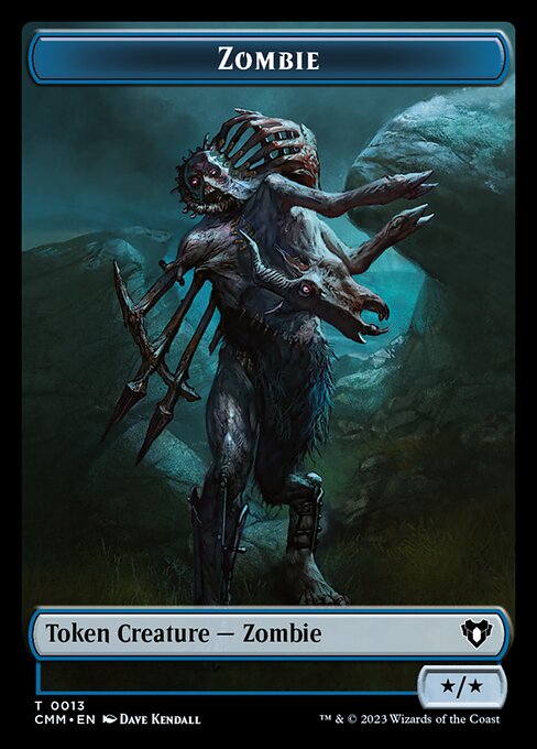 Pista // Ficha de doble cara de zombi (0013) [Fichas de Commander Masters] 