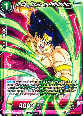 Broly, Corona de la retribución (P-177) [Cartas de promoción] 