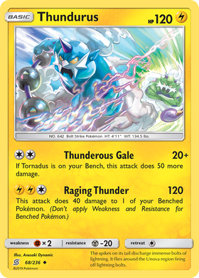 Thundurus (68/236) [Sol y Luna: Mentes Unificadas] 