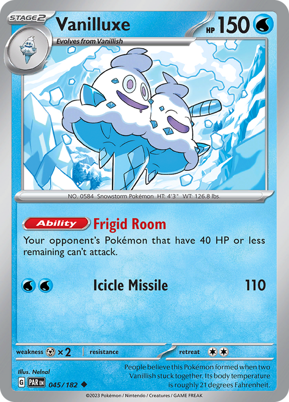 Vanilluxe (045/182) [Scarlet &amp; Violet: Grieta de la paradoja] 