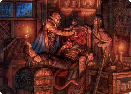 Tarjeta de arte de descanso prolongado [Serie de arte de Dungeons &amp; Dragons: Adventures in the Forgotten Realms] 