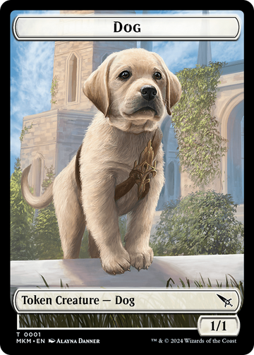 Detective // Dog Double-Sided Token [Murders at Karlov Manor Tokens] - 0
