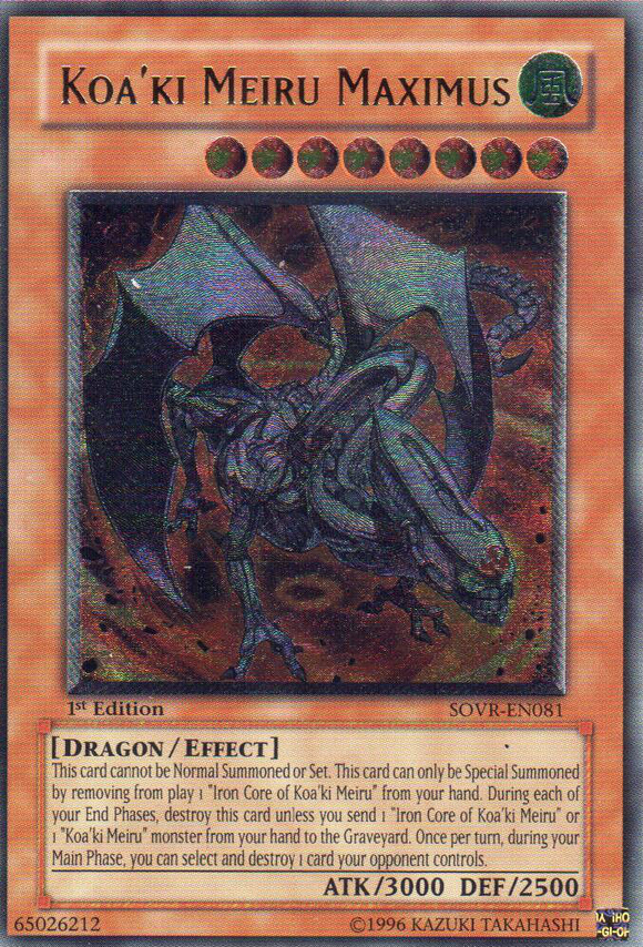 Koa'ki Meiru Maximus [SOVR-EN081] Último Raro 