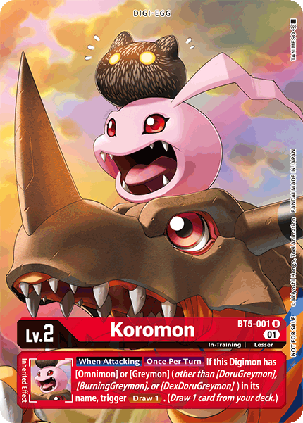 Koromon [BT5-001] (Evento Premier) [Promociones de la Batalla de Omni] 