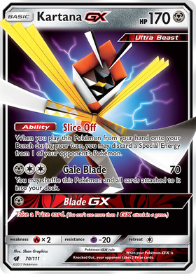 Kartana GX (70/111) [Sol y Luna: Invasión Carmesí] 