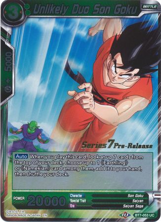 Dúo improbable Son Goku (BT7-053_PR) [Promociones de prelanzamiento de Asalto de los Saiyans] 