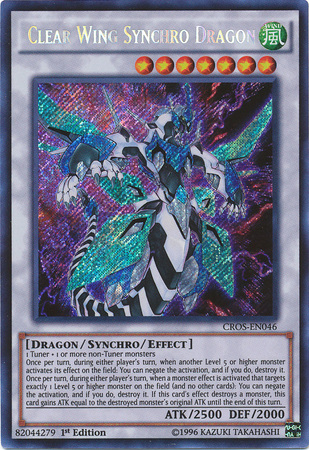 Dragón Sincro de Alas Transparentes [CROS-EN046] Raro Secreto 