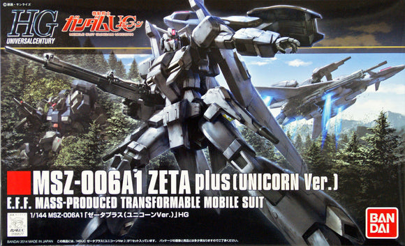 Bandai HGUC 182 Gundam MSZ-006A1 ZETA plus (Unicorn Version) 1/144 Scale Kit