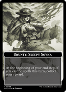 Recompensa: Sovka soñolienta // Ficha de dos caras con reglas de recompensa [Fichas de comandante de Outlaws of Thunder Junction] -1