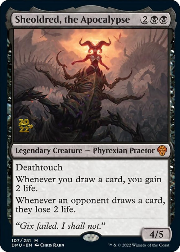 Sheoldred, el Apocalipsis [Promociones de prelanzamiento de Dominaria United] 