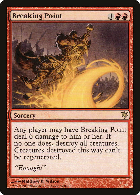 Punto de quiebre [Duel Decks: Sorin vs. Tibalt] 