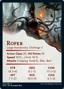 Tarjeta de arte de Roper (firma estampada en dorado) [Serie de arte de Dungeons &amp; Dragons: Adventures in the Forgotten Realms] -2