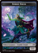 Treasure // Zombie Druid Double-Sided Token [Tarkir: Dragonstorm Tokens]-2