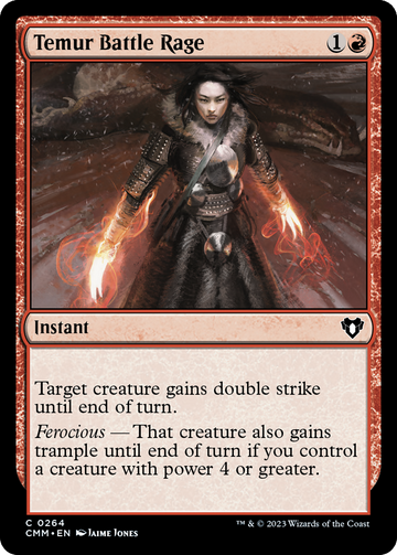 Furia de batalla de los temur [Comandante Maestro] 