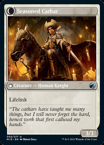 Ambitious Farmhand // Seasoned Cathar [Innistrad: Midnight Hunt] - 0