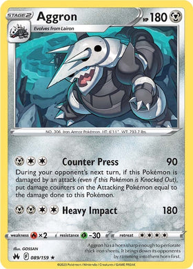 Aggron (089/159) [Espada y escudo: Corona Zenith] 