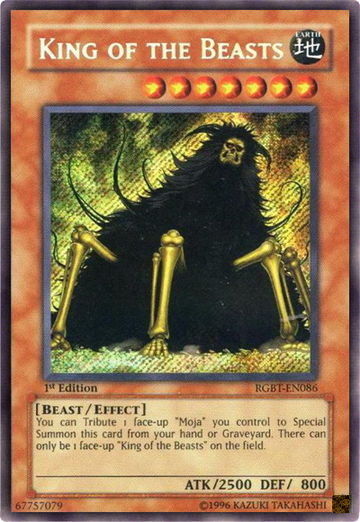 Rey de las Bestias [RGBT-EN086] Secreto Raro 
