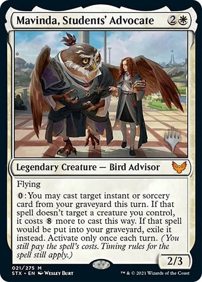 Mavinda, defensora de los estudiantes (paquete promocional) [Promociones de Strixhaven: School of Mages] 