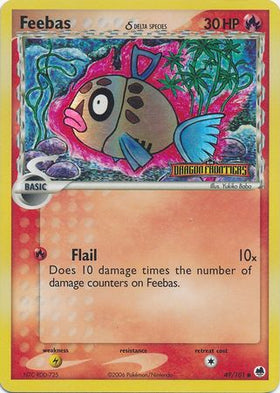 Feebas (49/101) (Especie Delta) (Estampada) [EX: Dragon Frontiers] 