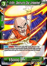 Krillin, Disco Destructor Unleashed (Torneo de Draft del Multiverso Divino) (DB2-067) [Tarjetas de Promoción del Torneo] 