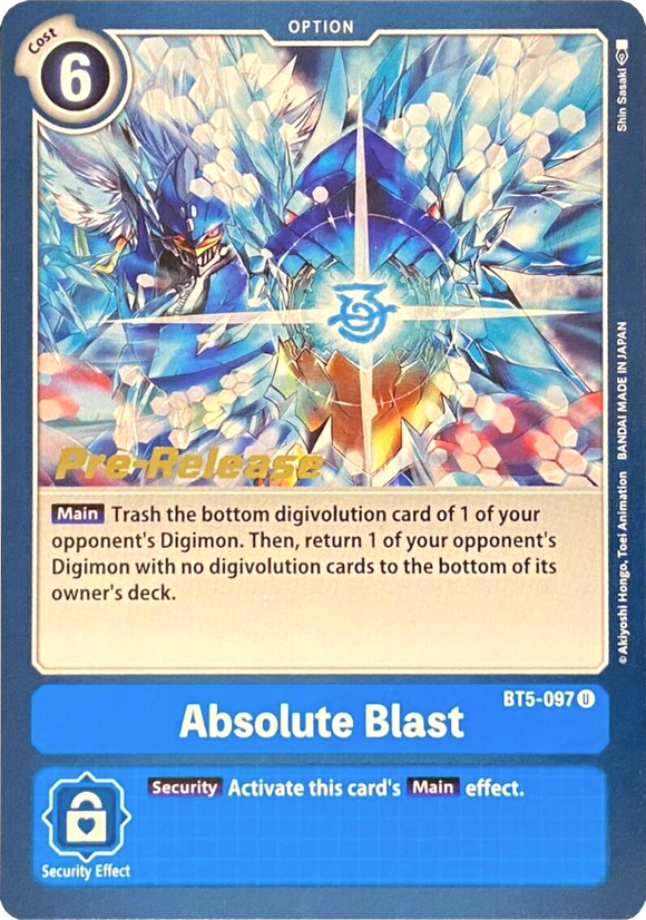 Absolute Blast [BT5-097] [Promociones previas al lanzamiento de Battle of Omni] 