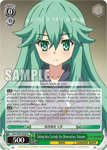 Detenida para observación, Natsumi [Date A Live Vol. 2] 