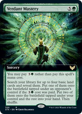 Maestría verde (arte extendido) [Strixhaven: Escuela de magos] 