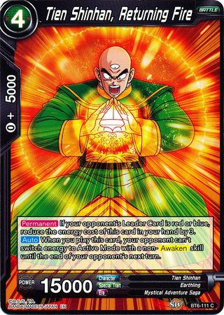 Tien Shinhan, Devolviendo el Fuego (BT6-111) [Reyes Destructores] 