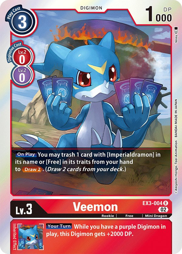 Veemon [EX3-004] [Rugido dracónico] 