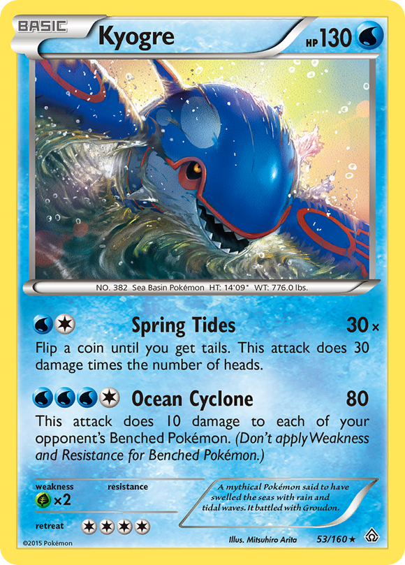 Kyogre (53/160) [XY: Choque primigenio] 