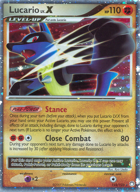 Lucario LV.X (122/123) [Diamante y Perla: Tesoros Misteriosos] 