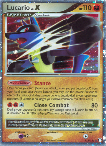 Lucario LV.X (122/123) [Diamante y Perla: Tesoros Misteriosos] 