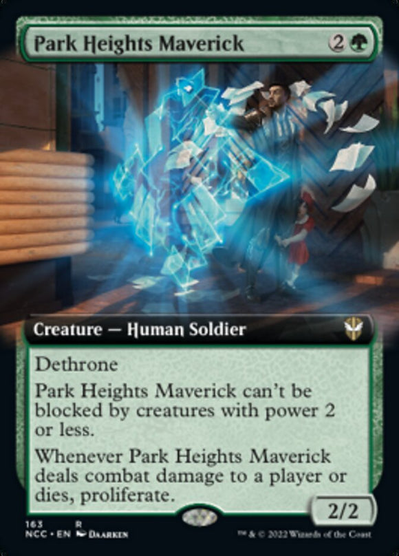 Park Heights Maverick (ilustración ampliada) [Calles de New Capenna Commander] 