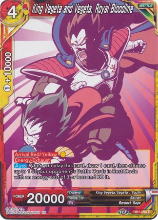 Rey Vegeta y Vegeta, linaje real (arte alternativo) (DB1-090) [Set especial de aniversario 2020] 