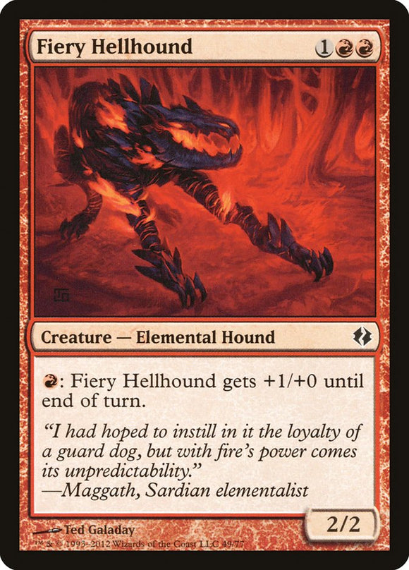 Perro del infierno ardiente [Duel Decks: Venser vs. Koth] 