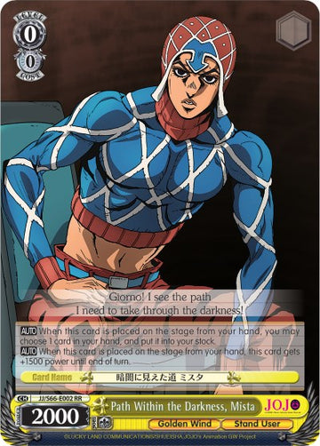 Path Within the Darkness, Mista (JJ/S66-E002 RR) [JoJo's Bizarre Adventure: Golden Wind] - 0