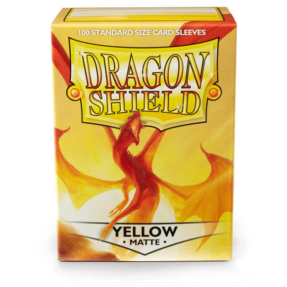 Dragon Shield: Fundas estándar de 100 ct - Amarillo (mate) 